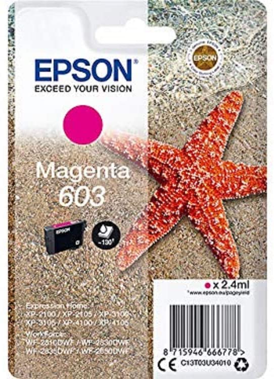 Tinta EPSON 603 magenta C13T03U34010 130 pginas