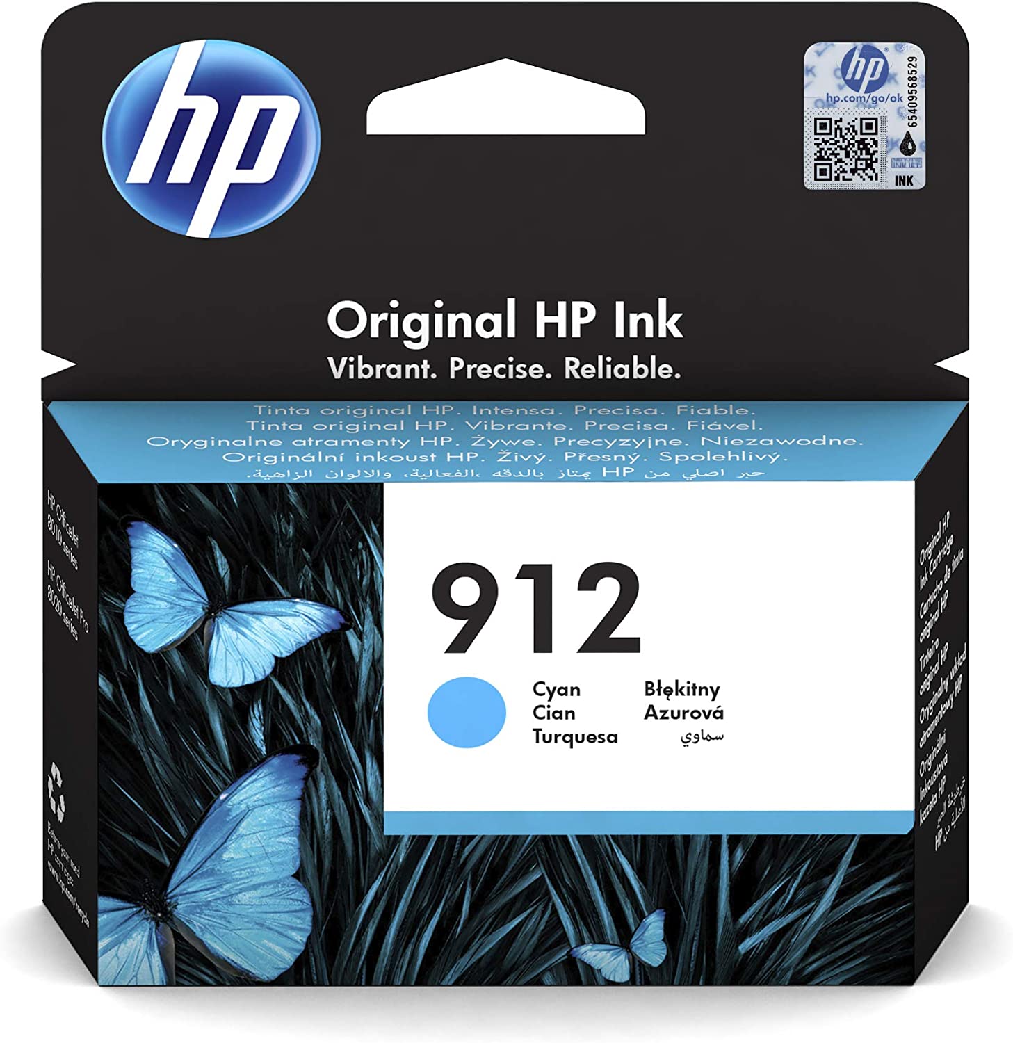 Tinta HP N912 cyan 3YL77AE 315 pginas