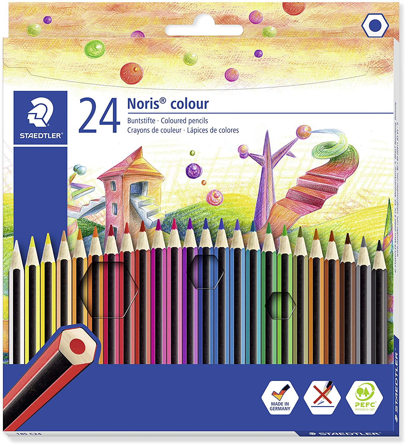 Lpiz color STAEDTLER Noris Colour Caja 24 185 C24