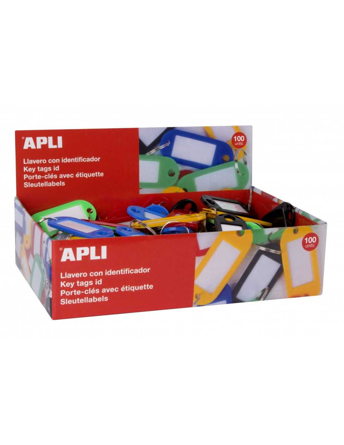 Llavero standard APLI etiqueta  Surtido Pack 100