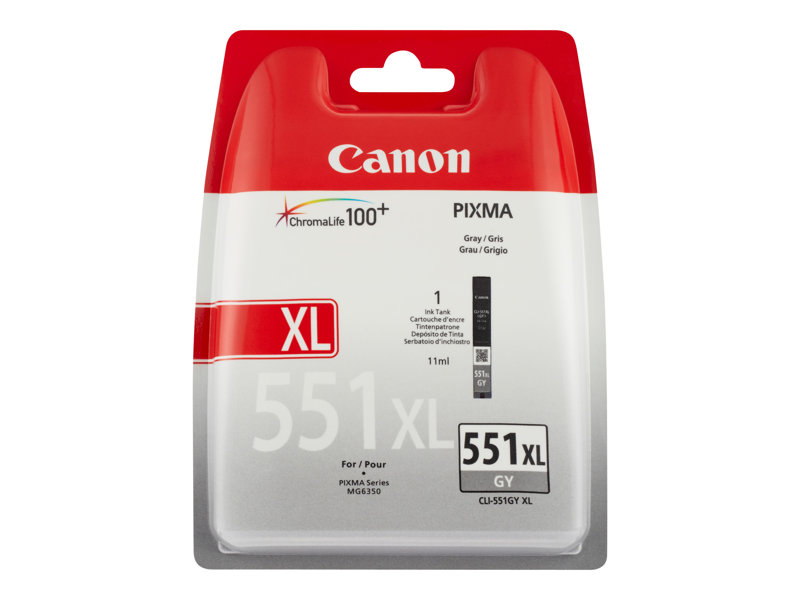 Tinta CANON CLI-CLI551XLGY gris 650 pginas
