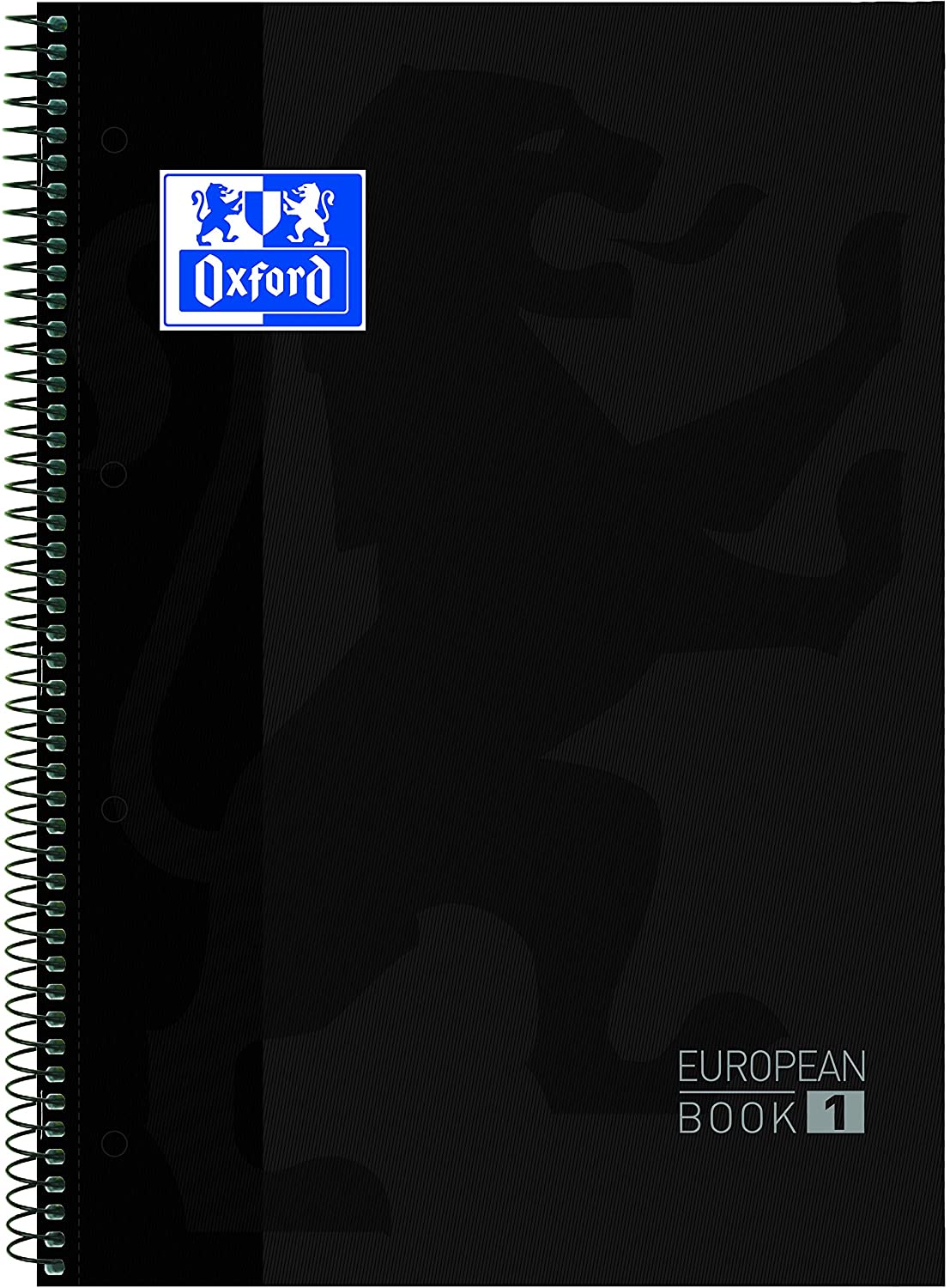 Cuaderno OXFORD T.Extra Microp A4+ 5x5 80h negro