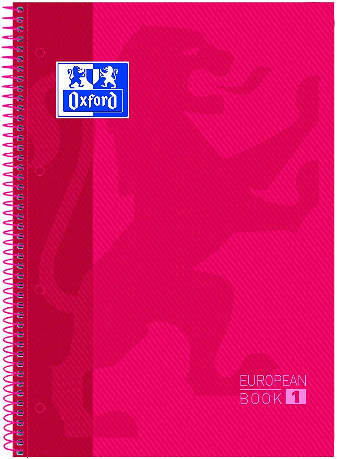 Cuaderno OXFORD T.Extra Microp A4+ 5x5 80h rojo