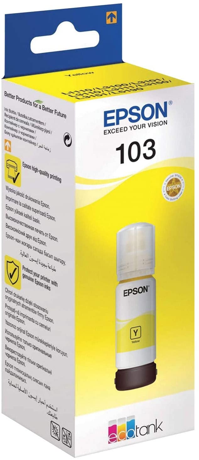 Tinta EPSON Ecotank 103 C13T00S44A amarillo 7.500 pg
