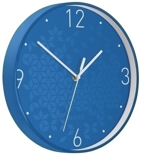 Reloj pared LEITZ Wow 29 azul/blanco 90150036