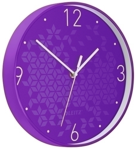 Reloj pared LEITZ Wow 29 violeta/blanco 90150062