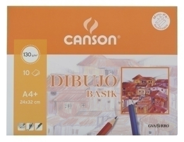 Lmina CANSON Basik 130g A4+ liso 10h C200406345
