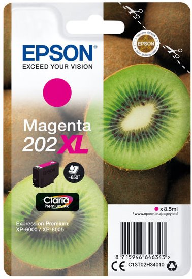 Tinta EPSON 202XL magenta 650 pginas C13T02H34010