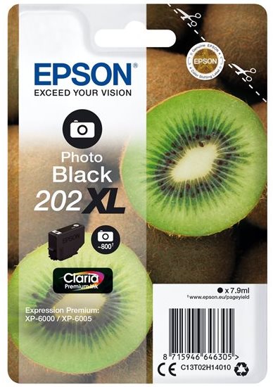 Tinta EPSON 202XL negro photo 800 pginas C13T02H14010