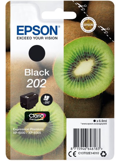 Tinta EPSON 202 negro 300 pginas C13T02E14020
