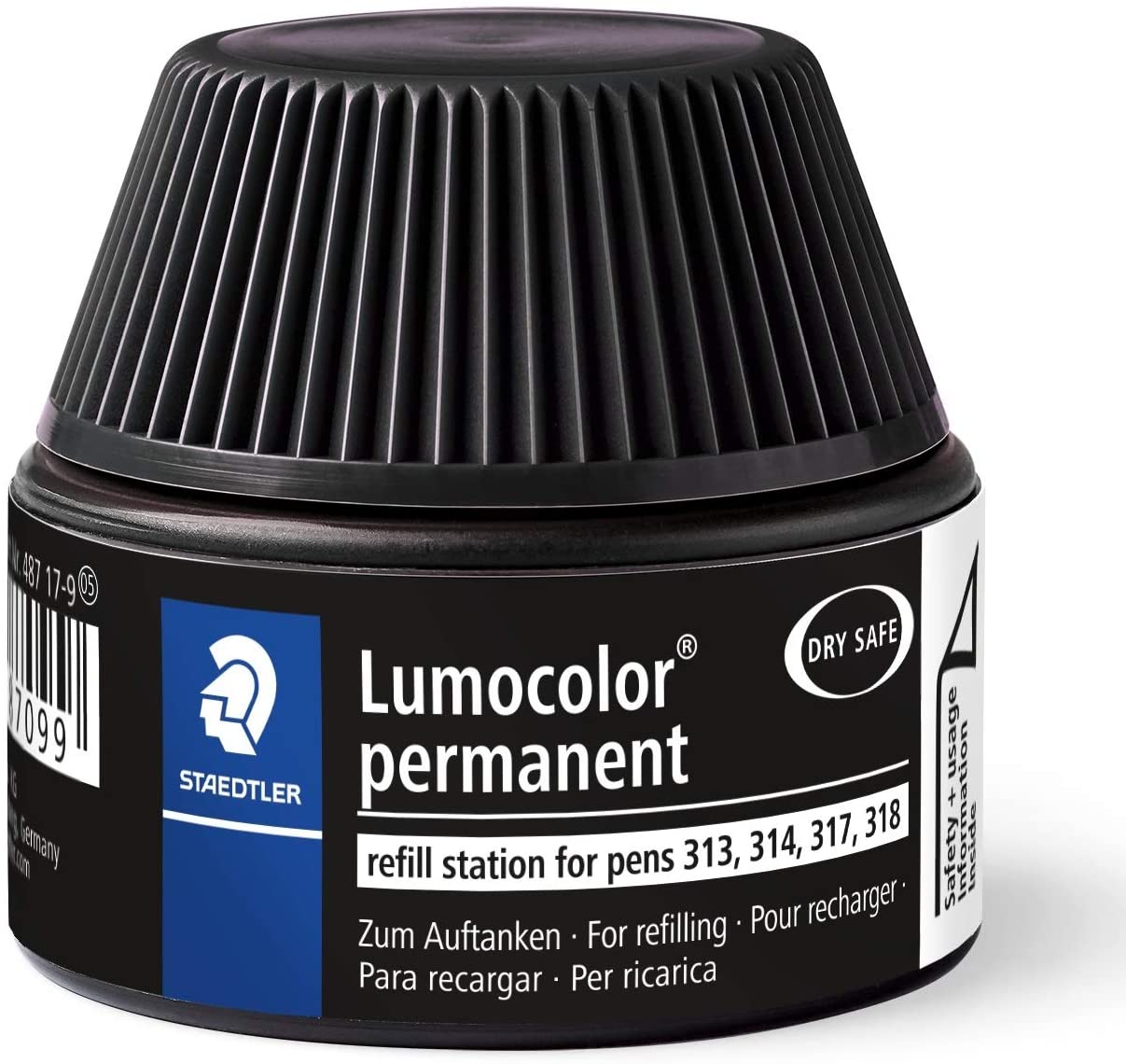 Tinta rotulador STAEDTLER Lumocolor 487 17 15ml negro