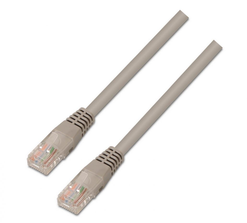 Cable red AISENS RJ45 CAT6 UTP AWG24  3m gris