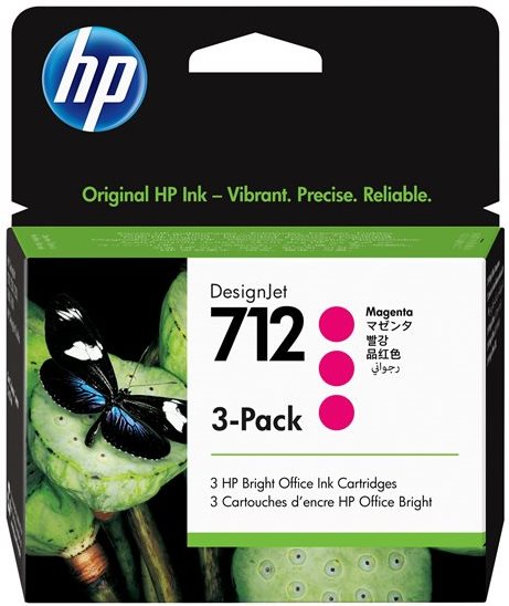 Tinta HP N712 magenta 3ED78A 29ml Pack 3