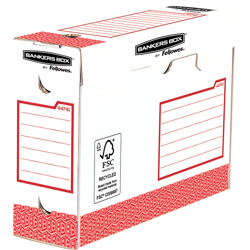Caja archivo BANKERS BOX Extra A4+ blanco/roo Pack 20