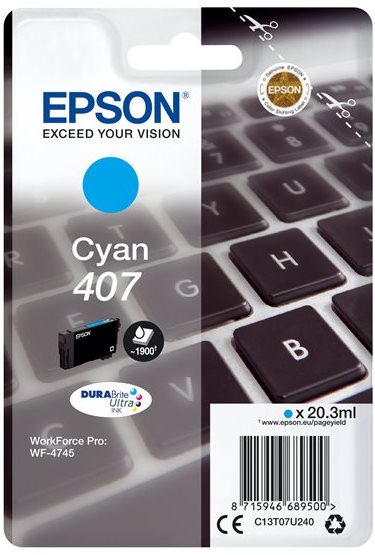 Tinta EPSON 407 cyan C13T07U240 1.900 paginas