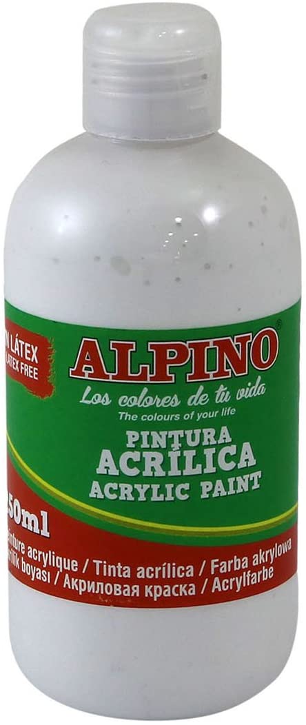 Pintura acrlica ALPINO blanco 250ml DV000020