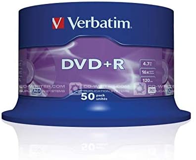 DVD+R  VERBATIM 4.7 Gb Bobina  50
