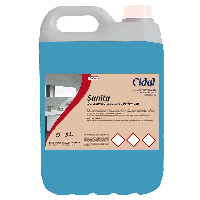 Detergente anticalcreo bao CIDAL perfumado 5 L