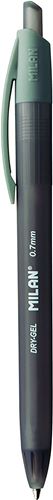 Bolígrafo gel retráctil MILAN Dry-Gel 0,7mm negro