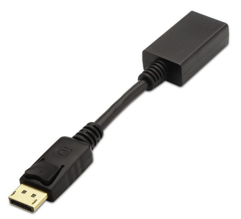 Adaptador AISENS DisplayPort Macho/HDMI Hembra negro