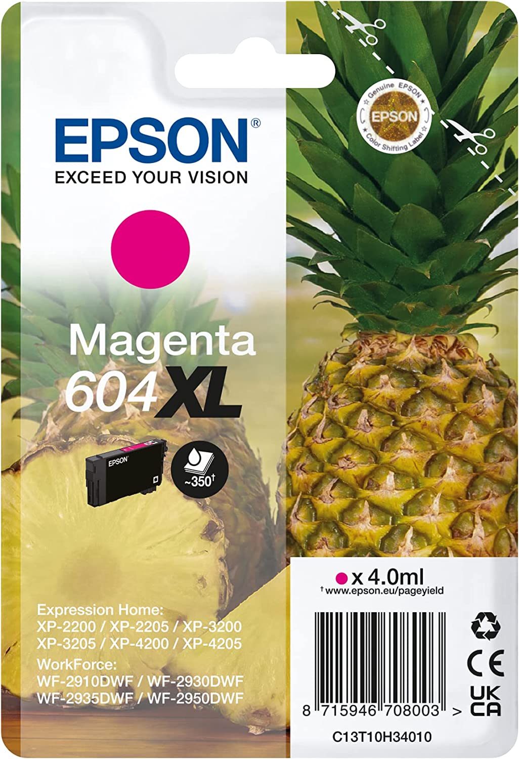 Tinta EPSON 604XL magenta C13T10H34010 350 pginas
