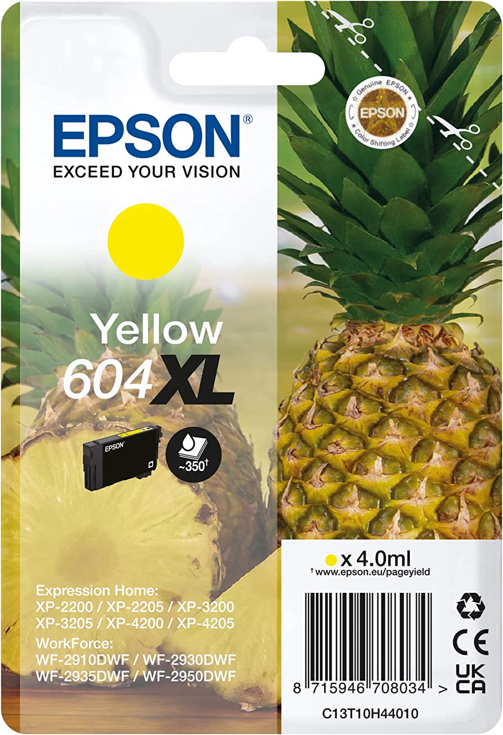 Tinta EPSON 604XL amarillo C13T10H44010 350 pginas