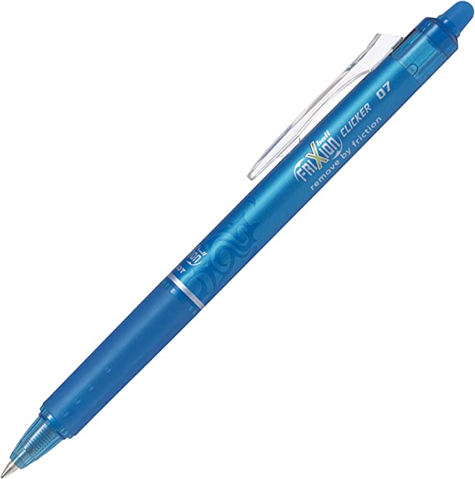 Bolígrafo borrable PILOT Frixion Clicker 0,7mm azul cla