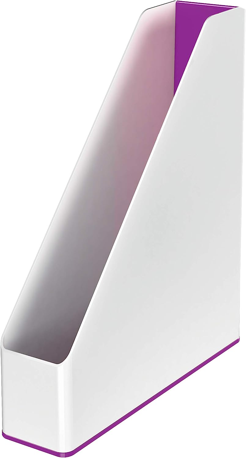 LEITZ Wow Dual Revistero plstico blanco/violeta
