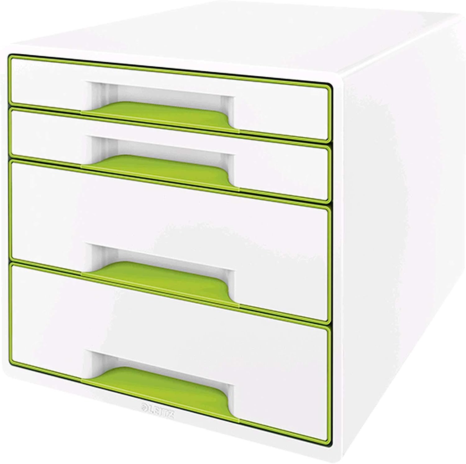 LEITZ Wow Desk Cube 4 cajones blanco/verde 52132054