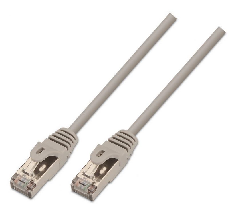 Cable red AISENS RJ45 CAT6 FTP AWG24  1m gris