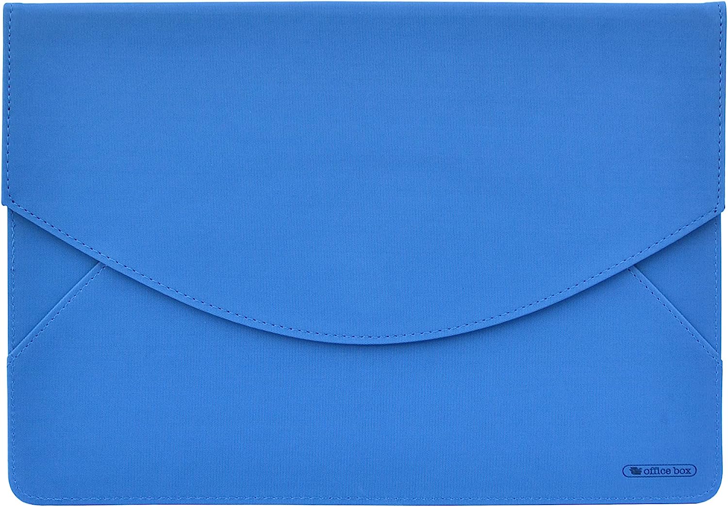 Sobre siimil piel OFFICE BOX Dynamic velcro A4  azul 