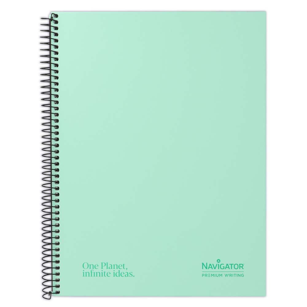 Cuaderno NAVIGATOR T.Extra A4 rayado 4T 120h verde soft