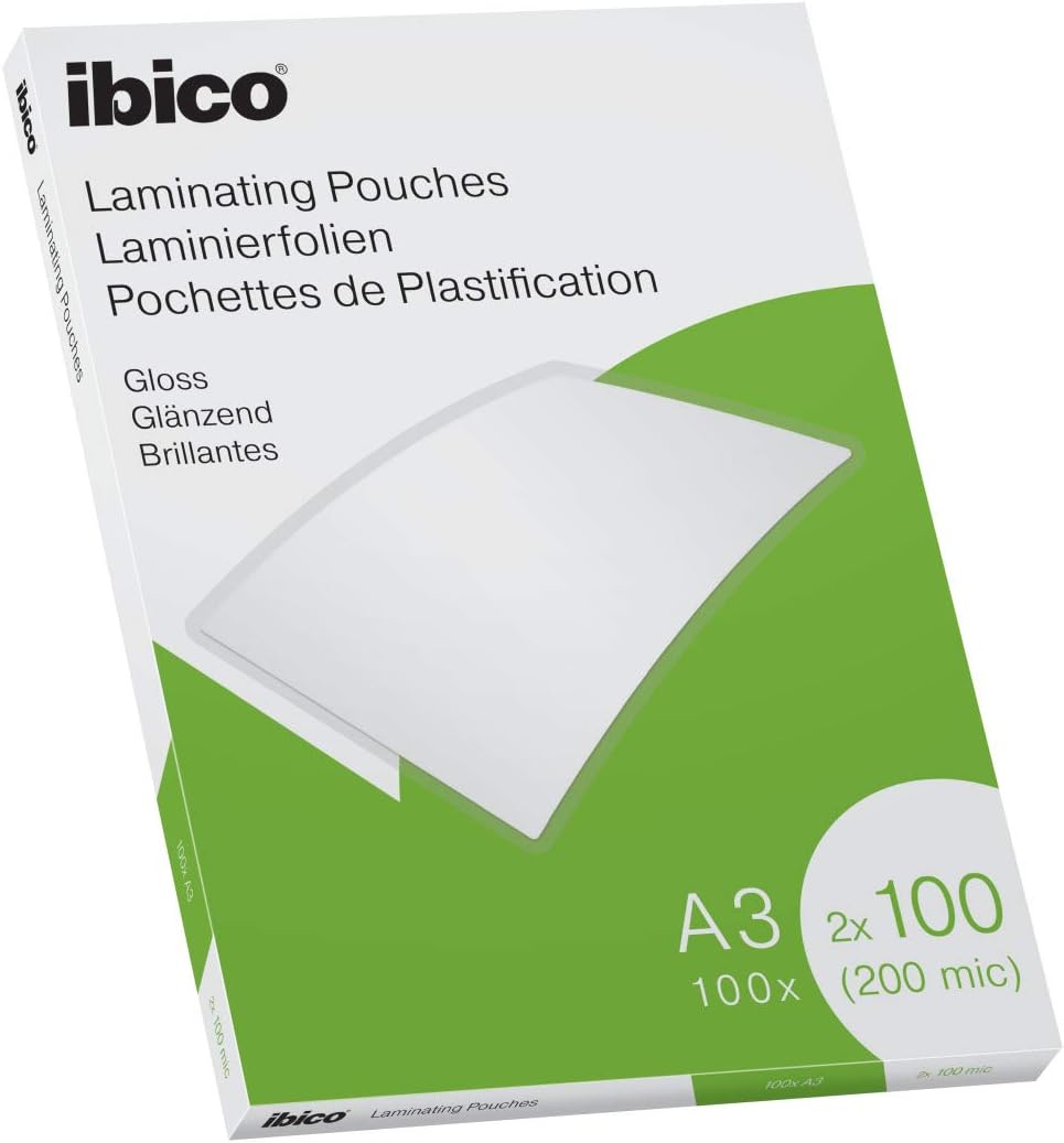 Fundas plastificar IBICO Value 100 A3 brillo Caja 100