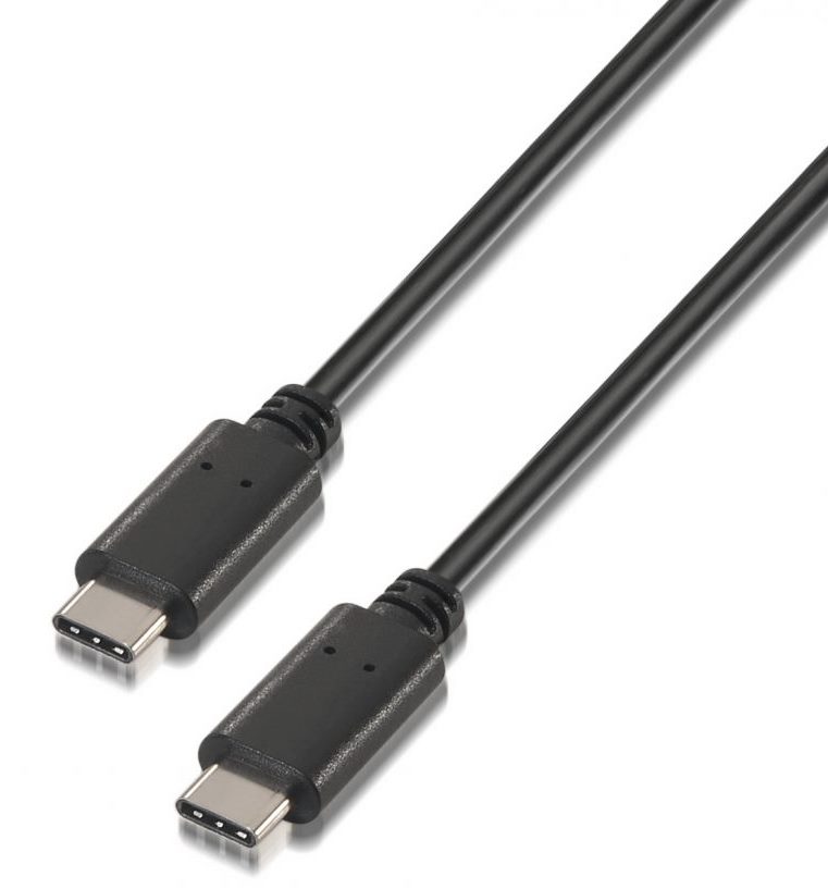 Cable AISENS USB-C (macho)/USB-C (macho) 2.0 3A 0,5m 