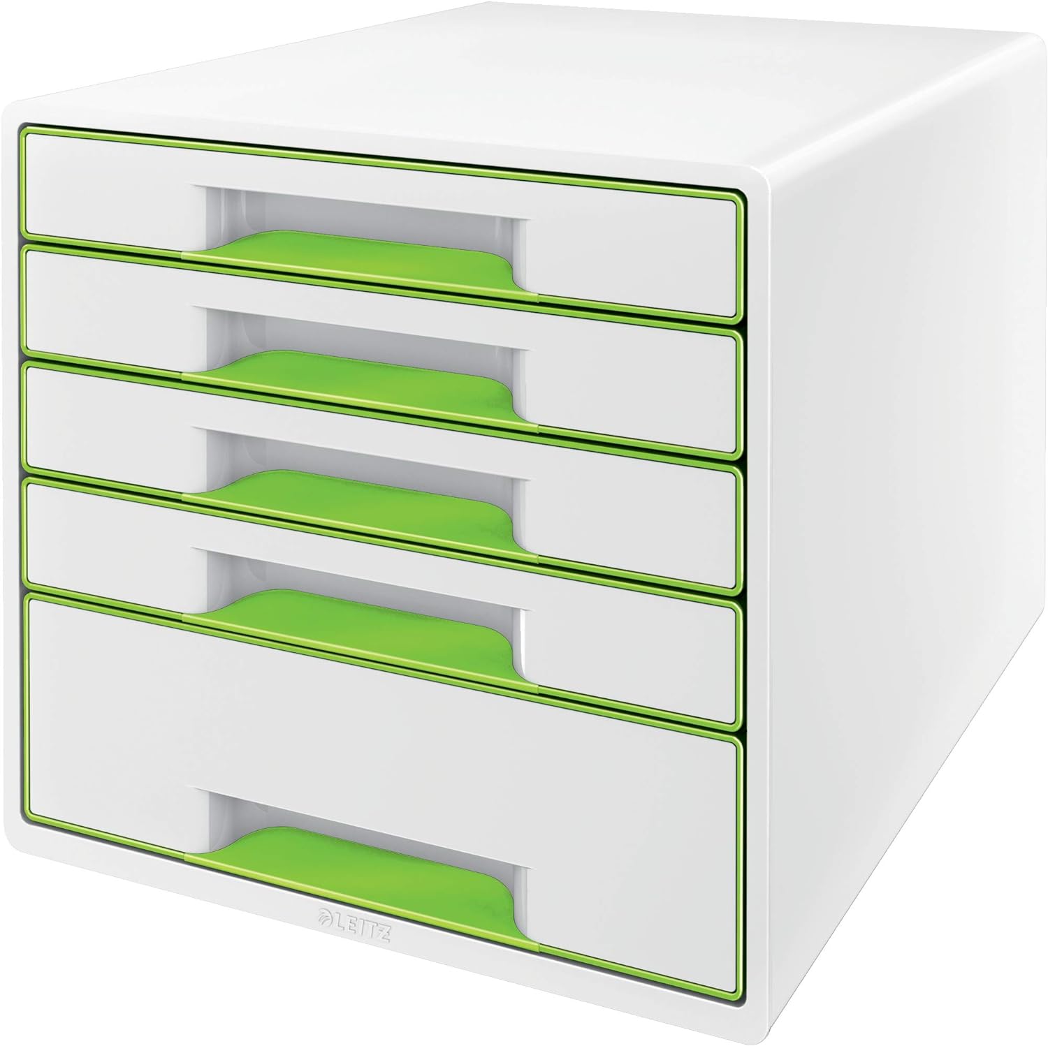 LEITZ Wow Desk Cube 5 cajones blanco/verde 52142054
