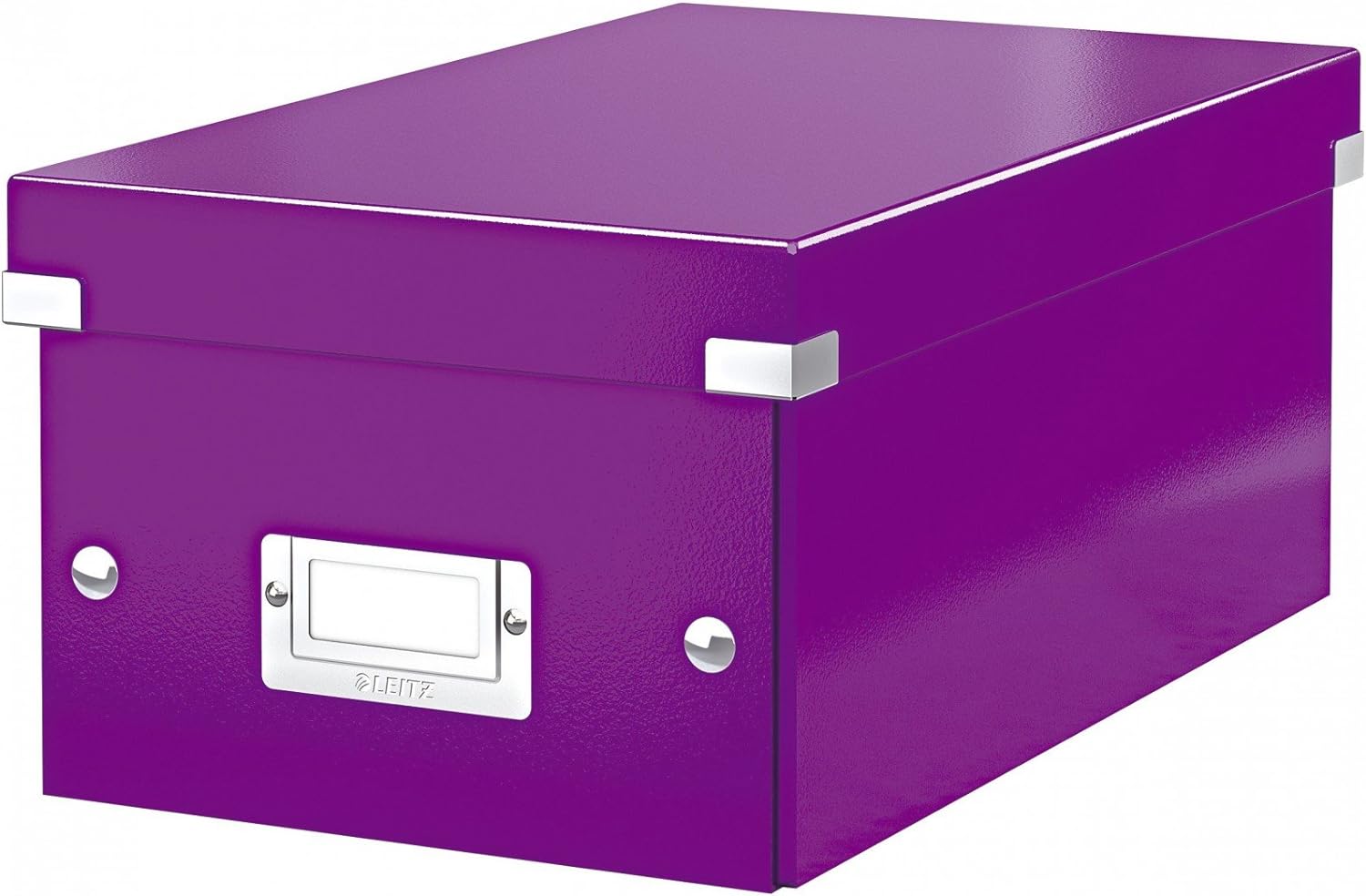 Caja almacenaje LEITZ Click&Store DVD Box violeta
