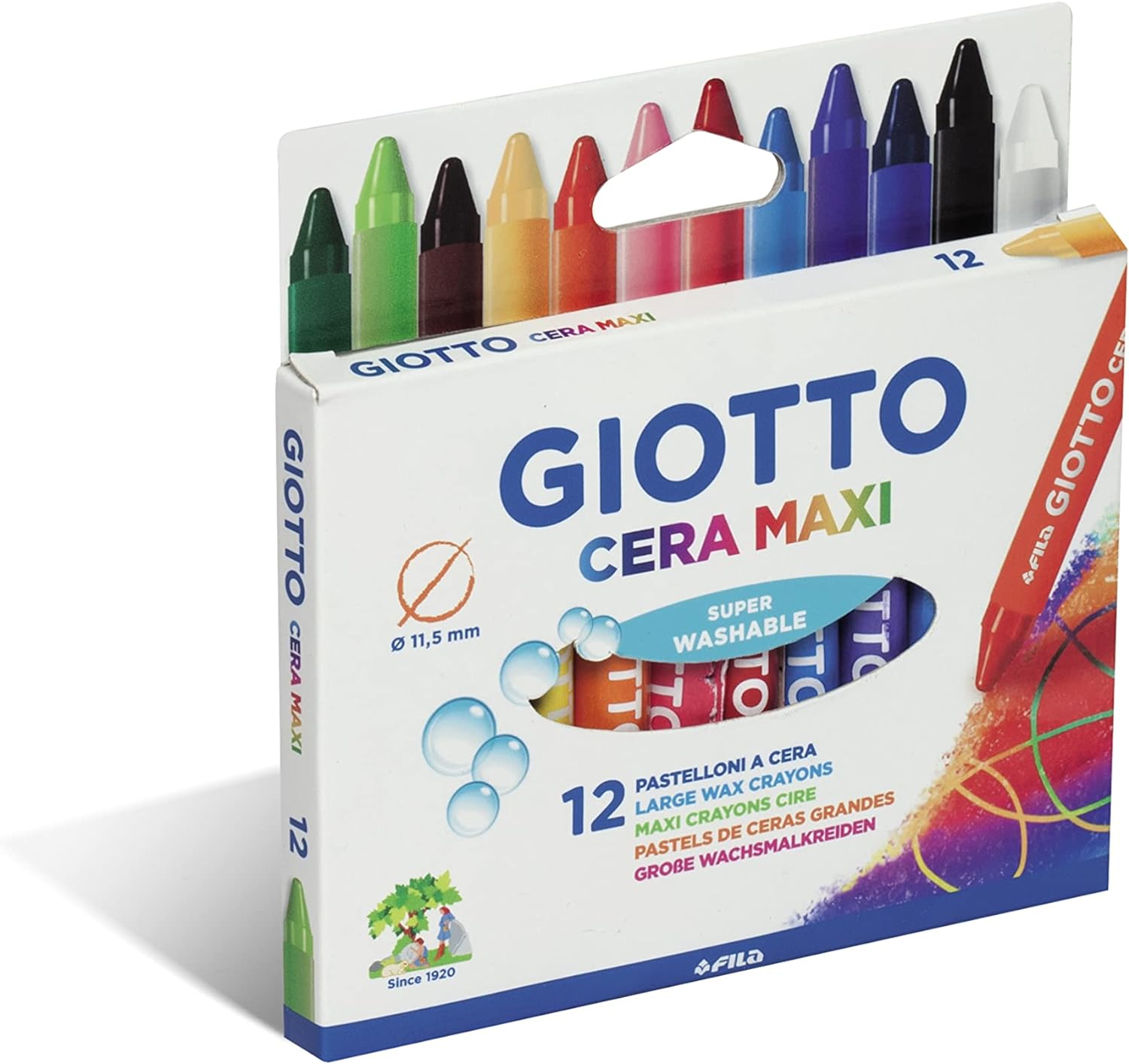 Ceras GIOTTO Maxi redondas Caja 12 F291200