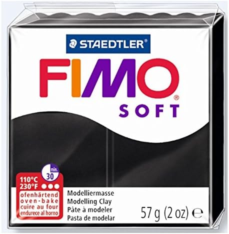 Pasta modelar FIMO Soft negro 57g 8020-9
