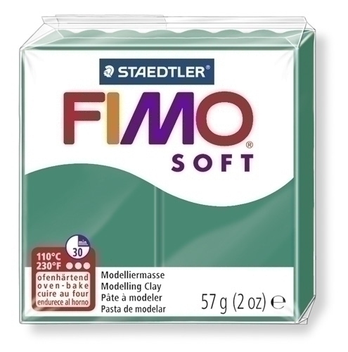 Pasta modelar FIMO Soft esmeralda 57g 8020-56