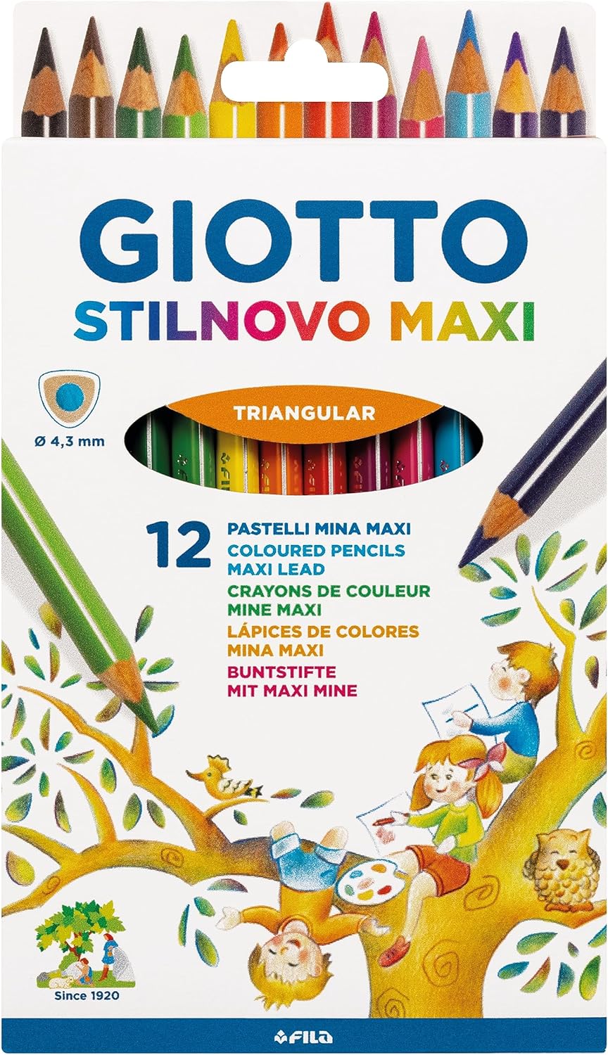 Lpiz color GIOTTO Stilnovo Maxi Surtido Caja 12 F22590