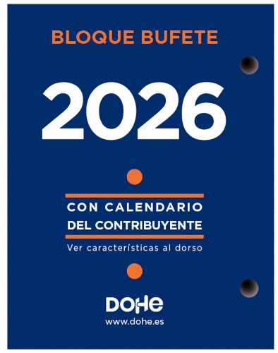 Taco Calendario Bloque DOHE 2026