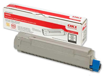 Tner Oki 43487712 negro C8600/C8800