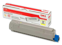 Tner Oki 43487709 amarillo C8600/C8800