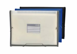 Clasificador fuelle OFFICE BOX 12 Div A4+ gomas rojo