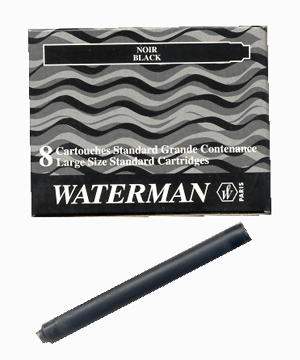 Cartucho tinta WATERMAN negro Caja 8 S0110850