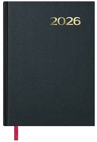 Agenda encuadernada  SINTEX D/P 14x20 negro 11399