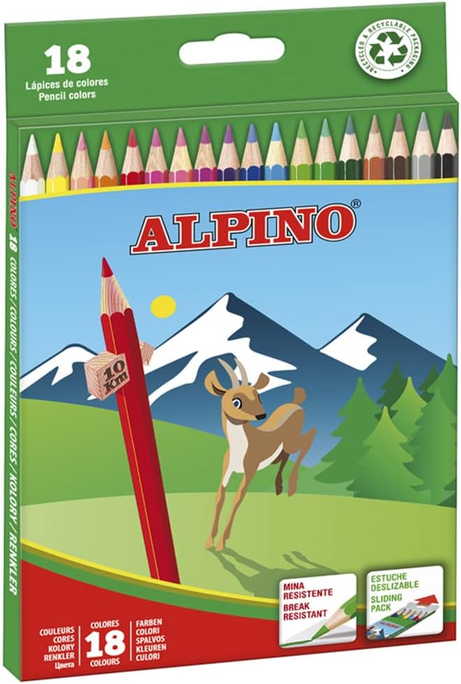 Lpiz color ALPINO  Surtido  Caja 18 AL000656