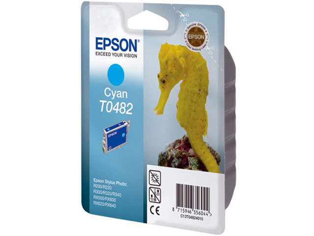 Tinta EPSON T0482 cyan C13T04824010 430 pginas