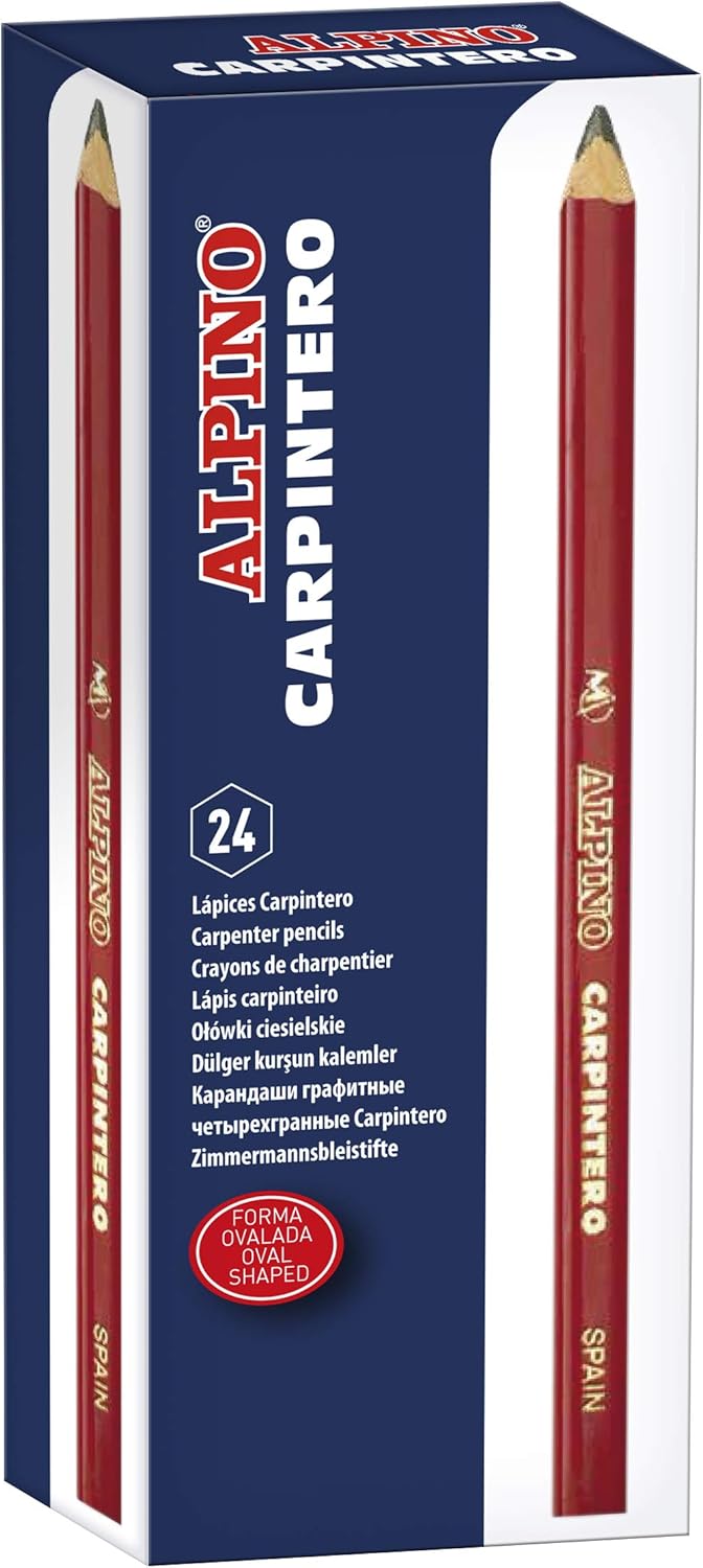 Lpiz carpintero ALPINO ovalado rojo LE000013