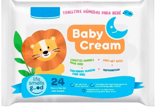 Toallitas hmedas BABY cream infantil Bolsa 80 unidades